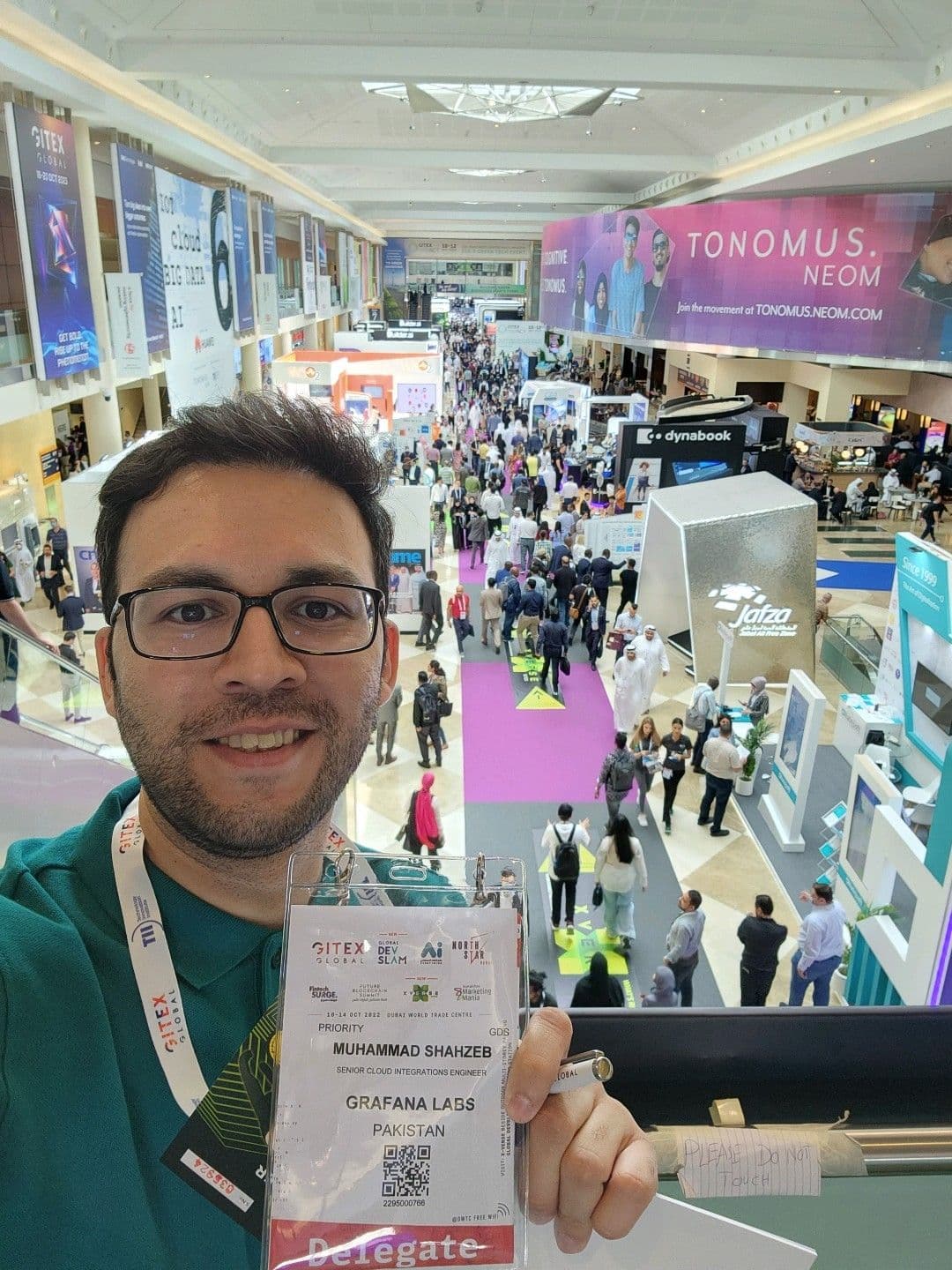 Muhammad Shahzeb at GITEX Global in Dubai